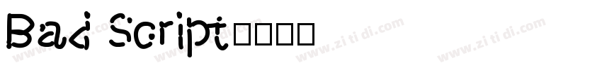 Bad Script字体转换